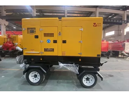 Penjana Kuasa Diesel Senyap Dipasang pada Treler