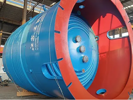 Reaktor Berlapis Kaca dengan Jaket Gegelung Separa Paip