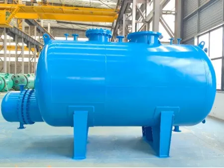 Tangki Penyimpanan Berlapis Kaca Mendatar