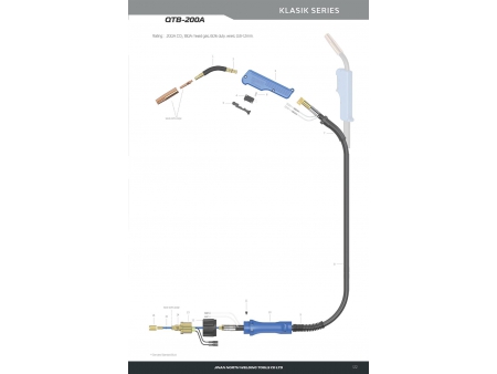 QTB-200A，MIG/MAG焊槍